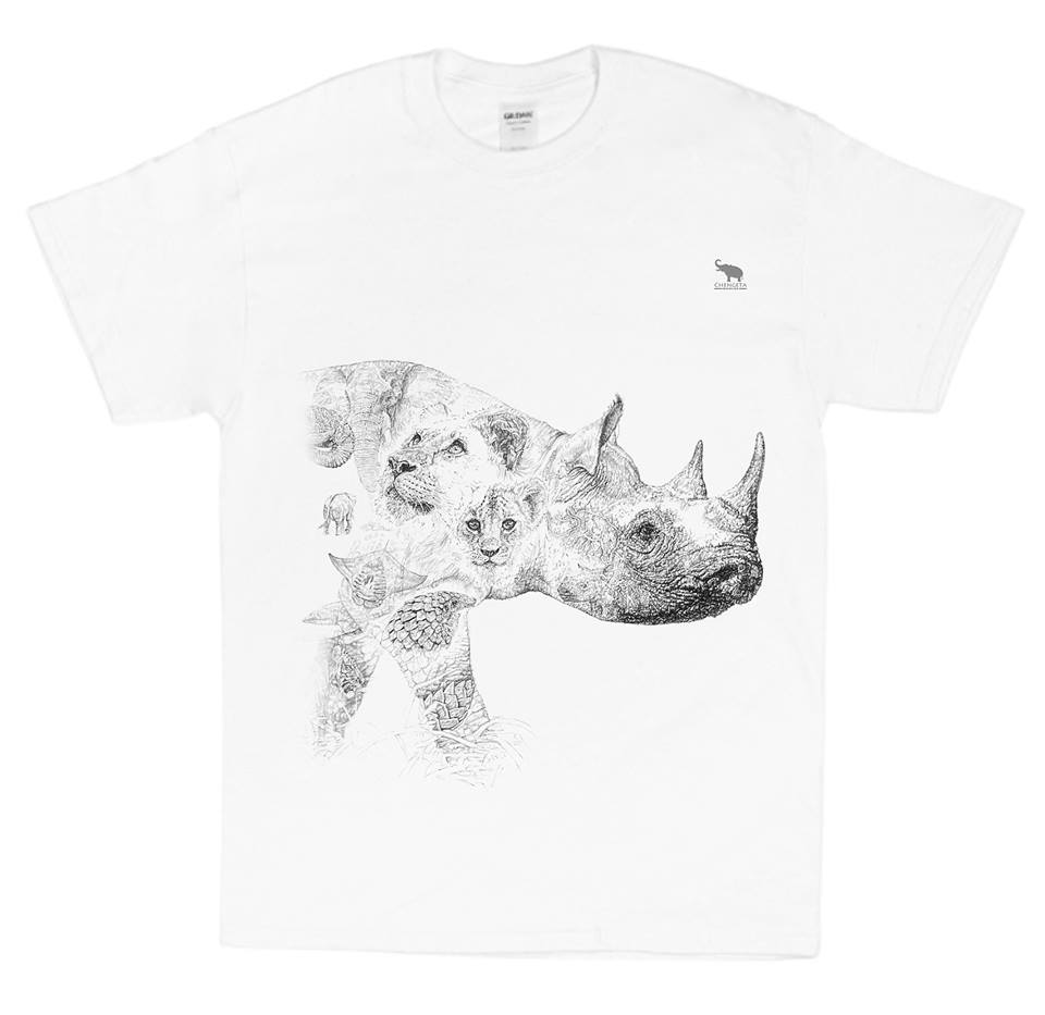 'Rhino' T-shirt for Chengeta Wildlife