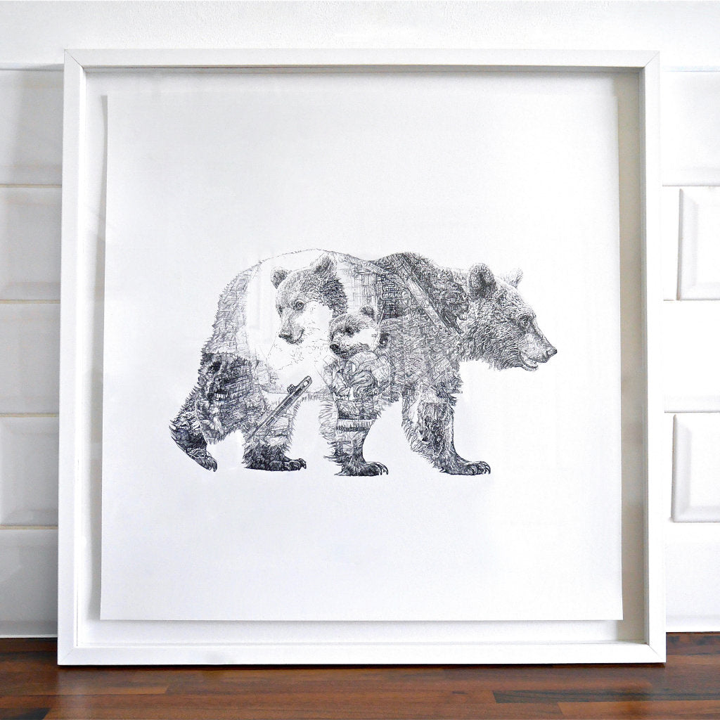 Mummy Bear & Baby Bear L/E Print